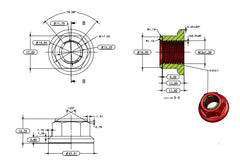 Warp 9 Titanium Rear Axle Replacement Nut