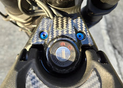 Carbon Fiber (Real) Ignition Switch Cover Plate for Talaria Sting MX5/ MX4/ MX3