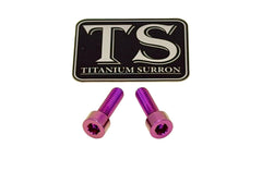 Titanium Surron Ultra Bee Headlight Bracket bolts by Prickly for Baja Squadron