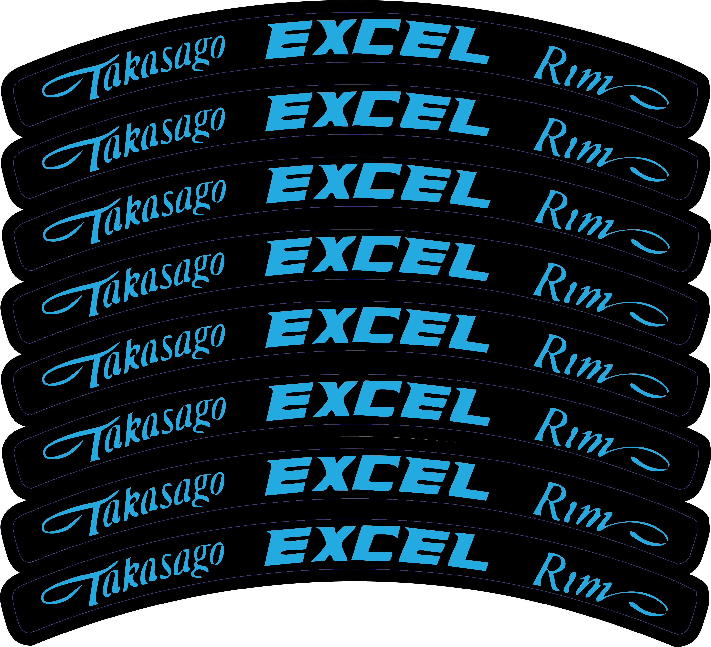 Excel Rim Decals