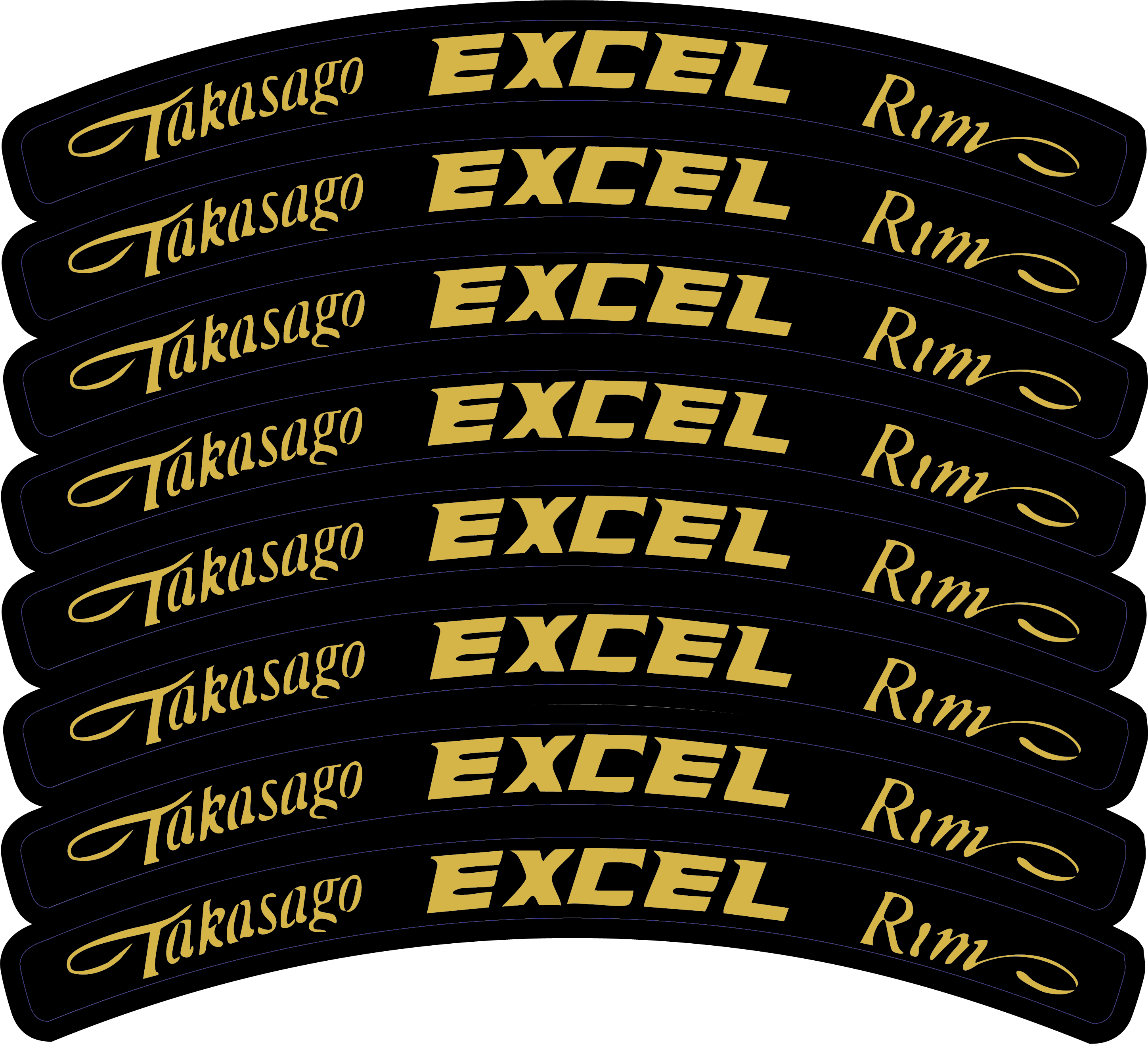 Excel Rim Decals