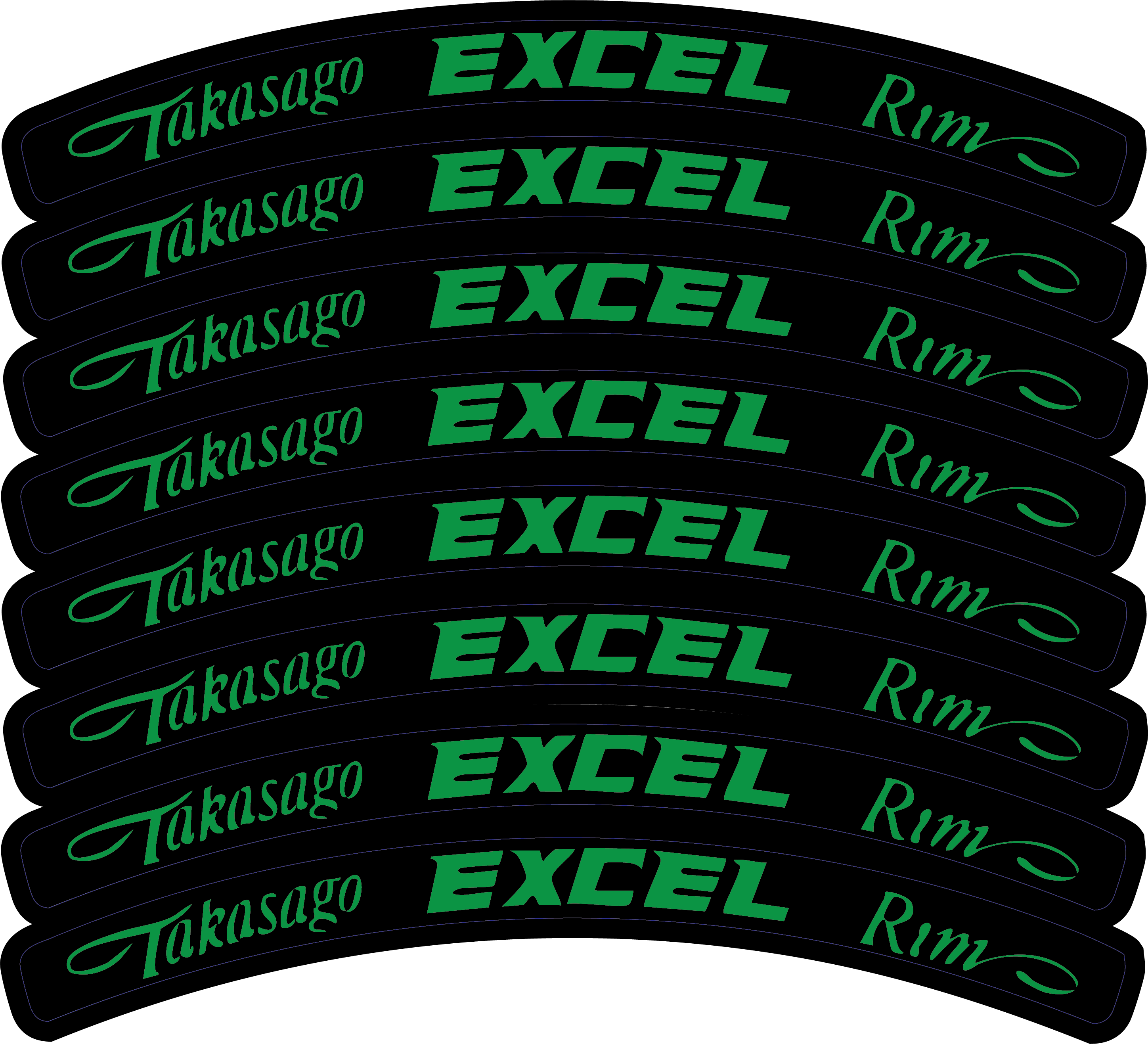 Excel Rim Decals