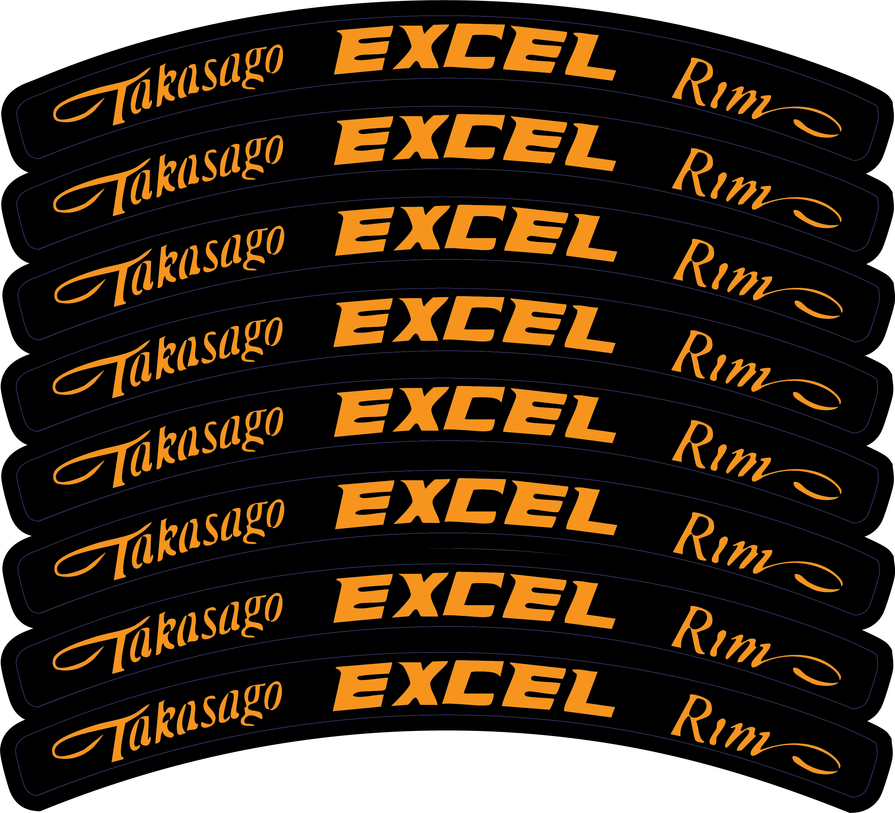 Excel Rim Decals