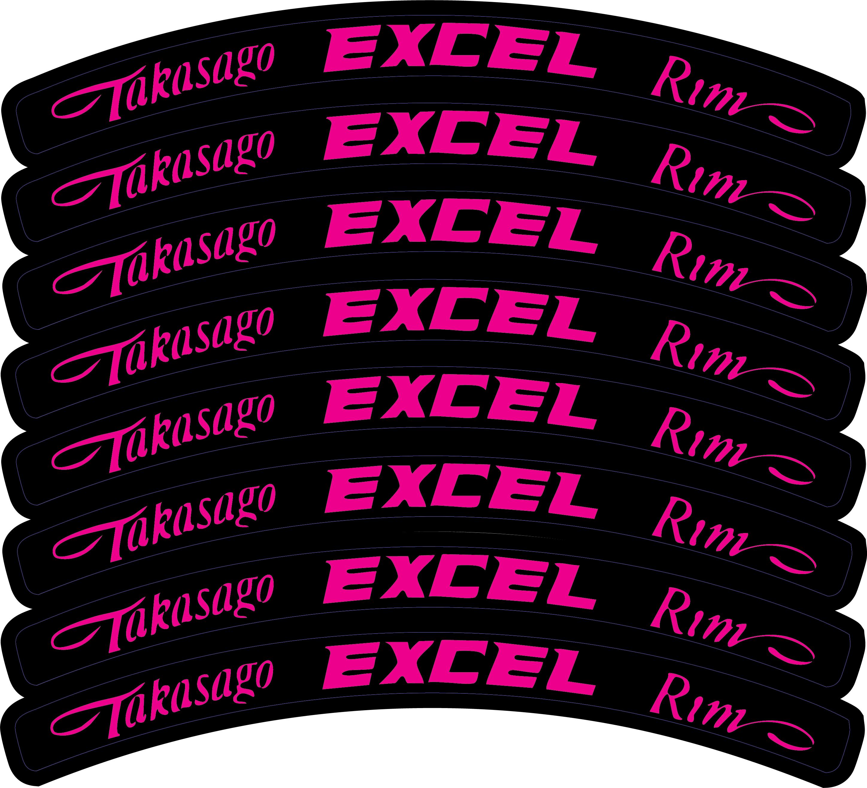 Excel Rim Decals