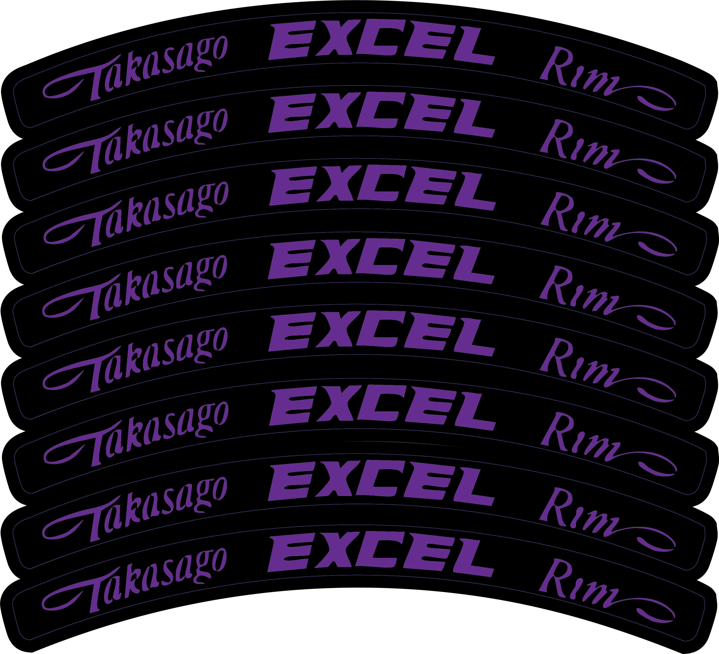 Excel Rim Decals
