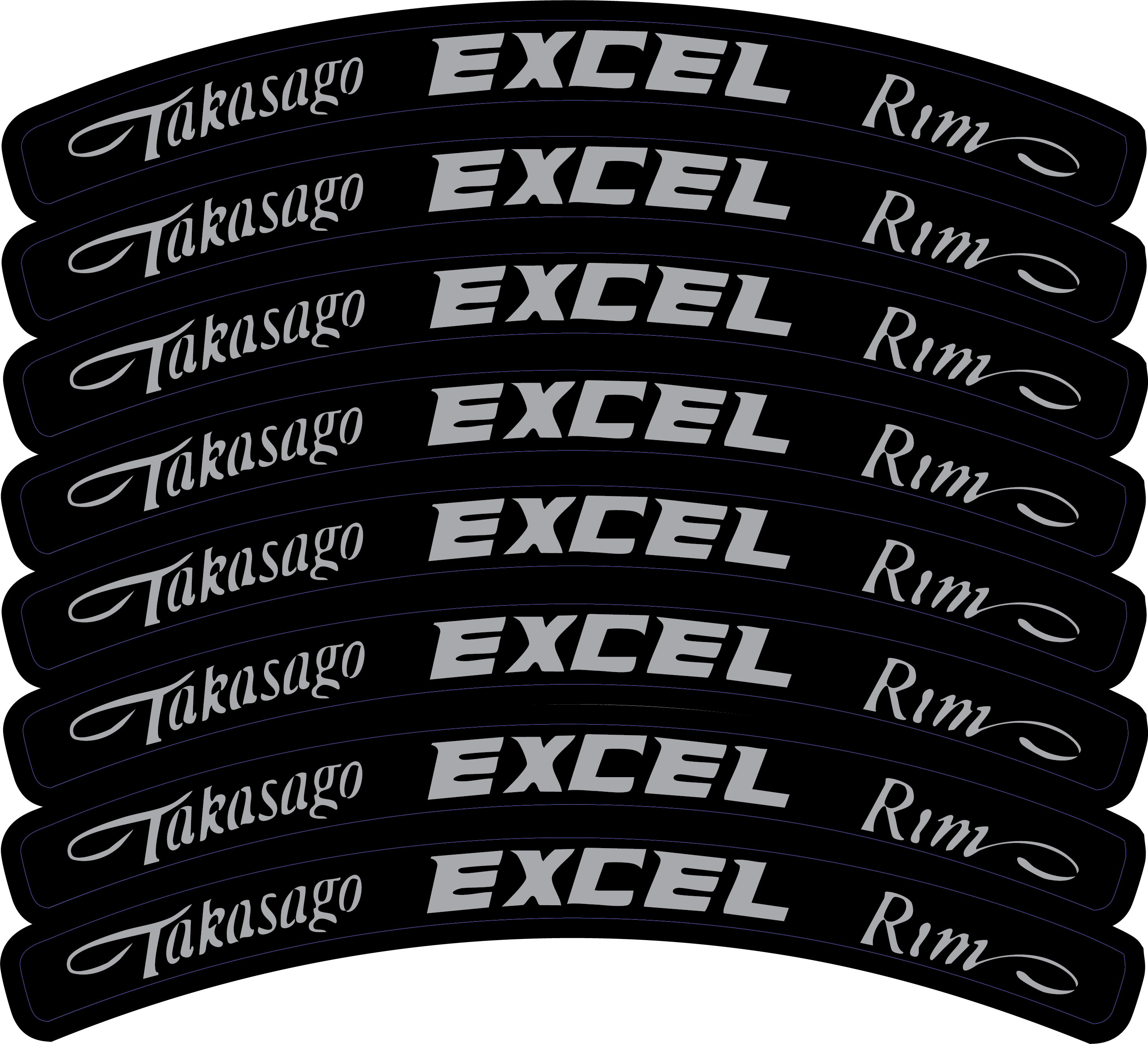 Excel Rim Decals