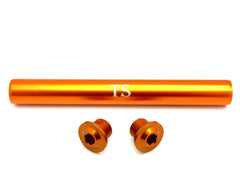 KKE Fork Custom Aluminum Axle and Two Axle End-Bolts (3 Pieces)