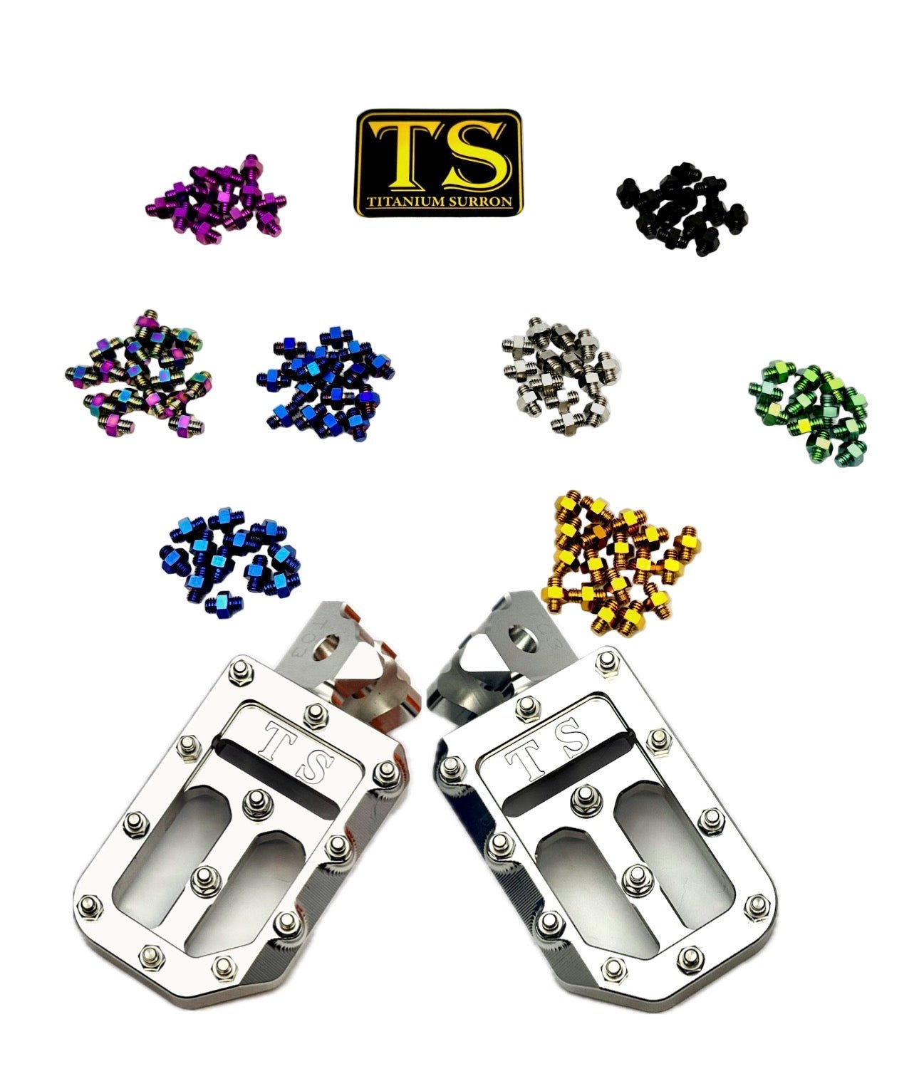 TS Custom Foot Pegs w/ Titanium Grips for Talaria and Altis